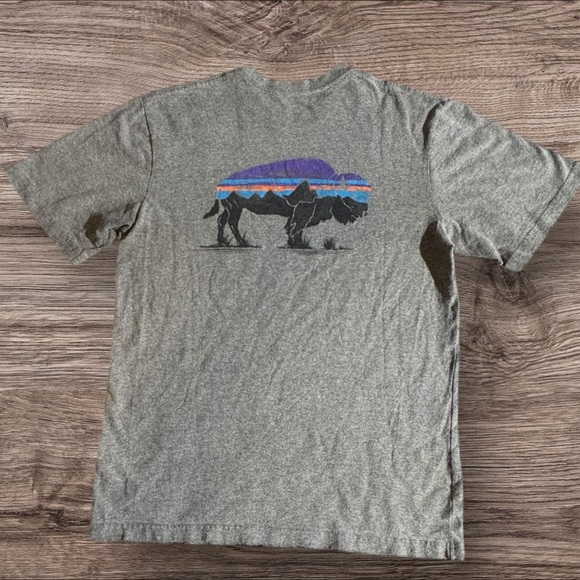 Patagonia Heather Gray Men's Short Sleeve Tee - Picture 4 of 6